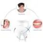 Automatic Massage Whitening Toothbrush IPX7 Waterproof Long Standby Charging Portable 360° Ultrasonic Electric Lazy Toothbrush, With LED Blue Light Whitening Lamp, Convenience Durable Clean (Blue)