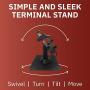 DCCStands Freestanding Swivel and Tilt Verifone VX805 Terminal Stand with Key Locking Mechanism