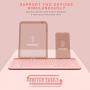 Bluetooth Keyboard, Jelly Comb Multi-Device Universal Bluetooth Rechargeable Keyboard with Integrated Stand for iPad Tablet Smartphone PC MacBook Android iOS Windows Devices-B046 (Pink)