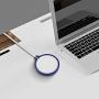 3PCS Alquar Compatible for iPhone 12 Magsafe Magnetic Charger Silicone Case, Gel Pad Cover for Magsafe Wireless Magnetic Charger (Blue)