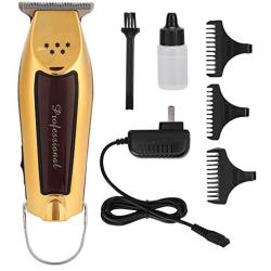 Vbest life Hair Clipper, Professional Electric Hair Cutting Machine Hair Clipper Hair Trimmer US Plug 100-240V, Gold(Gold)