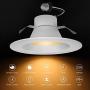 Lumary 5/6 inch LED Smart Recessed Lighting Wi-Fi Can Lights RGBWW Downlight Music Sync Simple Retrofit Installation 13W (80W Equivalent) 1100LM (5/6 in WiFi- 4)