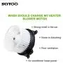 SCITOO ABS Plastic Heater Blower Motor w/Fan HVAC Resistors Blowers Motors 2004 for NISSAN Pathfinder /2004-2010 Infiniti QX56 /2004-2008 for NISSAN Titan /2005-2015 for NISSAN Armada Front
