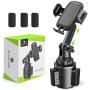 [Upgraded Version] Cup Holder Phone Mount,Miracase Long Neck Never Shake Car Cup Phone Holder Cradle Car Mount for iPhone 12/12 Pro max/11 Pro/XR/XS Max/X/8/7 Plus/6/Samsung S10/Note 9/S8/S7,GPS etc