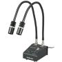 AmScope LED-6W Powerful 6 Watt LED Dual Gooseneck Lights Illuminator