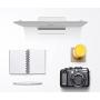 Adjustable Laptop Stand Dock | Compatible with All Laptops | Vertical Modern Aluminum Custom Fit Desktop Space-Saving & Portable (Silver)