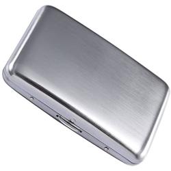 RFID Stainless Steel Wallet Credit Card Holder- Prevent Electronic Credit Card Scan Theft - Cool Slim Design for Men & Women