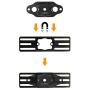 Quick Release Suction Cup Remote Mount Kit Panel Bracket for ICOM, Kenwood, YAESU, Alinco, Mobile Transceiver Radio