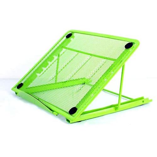 Baobeir Mesh Ventilated Adjustable Laptop Stand for Laptop/Notebook/iPad/Fire 7/Fire 8/Fire 10/Samsung Tab/Tablet and More (Green)