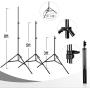 Emart Photo Video Studio 8 x 8 ft Backdrop Stand, Adjustable Photography Muslin Background Support System Kit with Carry Bag