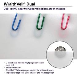 Elite Screens Yardmaster 2 DUAL Projector Screen, 100-INCH 16:9, Front and Rear Wraith Veil Dual 4K / 8K Ultra HD, Active 3D, HDR Ready Indoor and Outdoor Projection Screen, OMS100H2-Dual