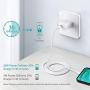 iPhone Fast Charger - MFi Certified - 20W USB-C Power Adapter Wall Plug 6ft Type-C to Lightning Cable Quick Charge Sync Cord Compatible with iPhone 12 SE 11 Pro MAX X XS XR 8 AirPods Pro iPad (2020)