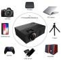 Mini Video Projector | 1080P HD and 170'' Supported HD Lux Home Video Projector | Portable Movie Projector Compatible with HDMI AV USB Micro SD TV Stick (Projector)