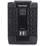 CyberPower CSP600WSU Surge Protector, 1200J/125V, 6-AC Swivel Outlets, 2 USB Charging Ports, Wall Tap Design Black Version CyberPower CSP600WSU Surge Protector, 1200J/125V, 6-AC Swivel Outlets, 2 USB Charging Ports, Wall Tap Design Black Version