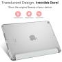 MoKo Case Fit 2018/2017 iPad 9.7 6th/5th Generation - Slim Lightweight Smart Shell Stand Cover with Translucent Frosted Back Protector Fit iPad 9.7 Inch 2018/2017, Silver(Auto Wake/Sleep)