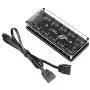5V RGB Splitter Hub with Case and for ASUS/MSI 5V 3Pin LED Controller、LED Splitter 10-Port Hub with 50CM 3Pin Extension Cord, Perfect for Lots of RGB 5V RGB Splitter Hub with Case and for ASUS/MSI 5V 3Pin LED Controller、LED Splitter 10-Port Hub with 50CM 3Pin Extension Cord, Perfect for Lots of RGB