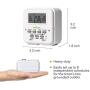 BN-LINK 7 Day Heavy Duty Digital Programmable Dual Outlet Timer - 2 Independently Programmable Grounded Outlets, 8 ON/Off Programs, Heavy Duty Electrical Timer Switch, 3 Prong, 15A/1875W
