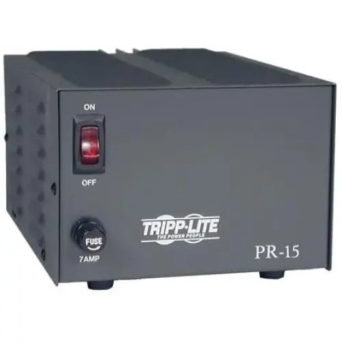 Tripp Lite PR15 DC Power Supply 15A 120V AC Input to 13.8V DC Output TAA GSA