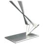 ArtsOnDesk Modern Art Desk iPhone Stand St204 Stainless Steel Satin Finish Patent Registered -- Especially Designed for Typing Compatible with all iPhones Google Pixel Samsung Mobile Ipad Perfect Gift