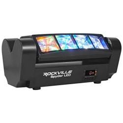 Rockville Spyder LED (8) Beam Moving Head Motorized DMX DJ/Party/Club Pro Light