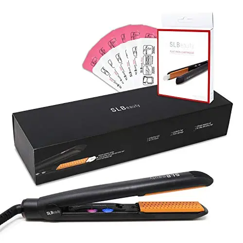 SLBeauty Oil Infused Flat Iron with Shine & Styling Formula Treatments, Professional Ceramic Hair Straightener, 1 Inch SLBeauty Oil Infused Flat Iron with Shine & Styling Formula Treatments, Professional Ceramic Hair Straightener, 1 Inch