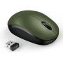 seenda Wireless Mouse, 2.4G Noiseless Mouse with USB Receiver Portable Computer Mice for PC, Tablet, Laptop, Notebook - Green & Black