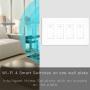 MOES WiFi Smart Light Switch,4 Gang No Screw Panel Smartlife/Tuya App Wireless Remote Control in-Wall Switch Timer for Lights,Compatible with Alexa,Google Home,No Hub Required
