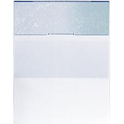CheckOMatic Computer Check Paper - 100 Pack - Top Blank Stock Checks - Security Features & Laser Printer Compatible - Blue Green