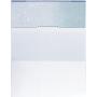 CheckOMatic Computer Check Paper - 100 Pack - Top Blank Stock Checks - Security Features & Laser Printer Compatible - Blue Green