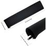 Cable Management Sleeve, 19.5 inch Cord Organizer Cable Wrap Wires Cover Sleeves Wraps Wire Hider System with Zipper for TV Computer PC Desk Home 4 Pack