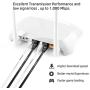Cat 6 Ethernet Cable 15ft (at a Cat5e Price but Higher Bandwidth) Flat Internet Network Cable - Cat6 Ethernet Patch Cable Short - Cat6 Computer Cable with Snagless RJ45 Connectors - Black