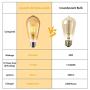 8 Pack LED Edison Bulbs 60W Equivalent, OxyLED 6W Vintage Style LED Filament Light Bulbs, E26 Medium Base, Non-Dimmable, Warm White 2700K, Antique ST64 Amber Glass Bulb for Bathroom Kitchen Christmas