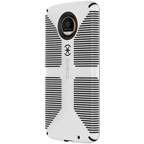 Speck Products CandyShell Grip Case for Moto Z Force Droid Smartphone, White/Black