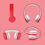 LilGadgets Connect+ Kids Premium Volume Limited Wired Headphones with SharePort and Inline Microphone (Children, Toddlers) - Red