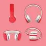 LilGadgets Connect+ Kids Premium Volume Limited Wired Headphones with SharePort and Inline Microphone (Children, Toddlers) - Red