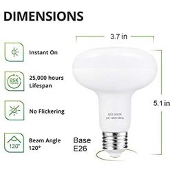 LED Bulb R30 or BR30 , 12W (100W Equivalent), 1200 Lumens, Upgrade for 100W Bulb, 3000K Soft White Color, for Recessed Can Use, Wide Flood Light, Dimmable, (Pack of 4)
