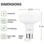 LED Bulb R30 or BR30 , 12W (100W Equivalent), 1200 Lumens, Upgrade for 100W Bulb, 3000K Soft White Color, for Recessed Can Use, Wide Flood Light, Dimmable, (Pack of 4) LED Bulb R30 or BR30 , 12W (100W Equivalent), 1200 Lumens, Upgrade for 100W Bulb, 3000K Soft White Color, for Recessed Can Use, Wide Flood Light, Dimmable, (Pack of 4)