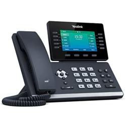 Yealink T54W IP Phone, 16 VoIP Accounts. 4.3-Inch Color Display. USB 2.0, 802.11ac Wi-Fi, Dual-Port Gigabit Ethernet, 802.3af PoE, Power Adapter Not Included (SIP-T54W)