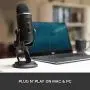 Blue Yeti USB Mic for Recording & Streaming on PC and Mac, 3 Condenser Capsules, 4 Pickup Patterns, Headphone Output and Volume Control, Mic Gain Control, Adjustable Stand, Plug & Play – Blackout