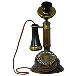 Opis 1921 Cable Model C: The Classic Candlestick Retro Telephone Made from Real Wood
