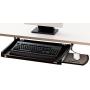 3M Adjustable Under-Desk Keyboard Drawer, Three Height Settings, Wide Tray with Gel Wrist Rest Accomodates Most Keyboards, Slide Out Mouse Platform with Precise Mouse Pad, Black (KD45)