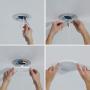 HALO SMD4R6930WH SMD 3000K Integrated LED Surface Mount / Recessed Round Downlight Trim, 4'', White