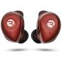 Raycon The Performer E55 True Wireless Bluetooth Earbuds - Bluetooth 5.0 Deep Bass in-Ear Headphones with Wireless Charging and Built-in Microphone Red