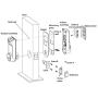 Security Smart Lock, ZKTeco Fingerprint Door Lock, Bluetooth Electronic Deadbolt with Keypad, 5-in-1 Keyless Entry Door Lock, Biometric Lock with Card, AL40B(3M Tapes, No Drilling)-Silver