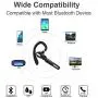 Bluetooth Headset, Wireless Bluetooth Earpiece V5.0 8-10 Hours Talktime Stereo Noise Cancelling Mic, Compatible for iPhone Android Cell Phones Driving/Business/Office (Black)