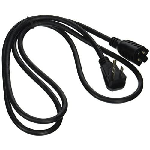 C2G Power Cord, Flat Plug Extension Cord, 18 AWG, Black, 6 Feet (1.82 Meters), Cables to Go 29815