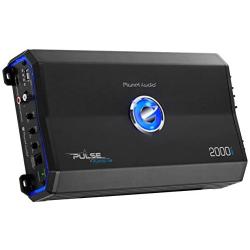 Planet Audio PL2000.1M Monoblock Car Amplifier - 2000 Watts, 2/4 Ohm Stable, Class A/B, Mosfet Power Supply, Great for Subwoofers