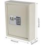 KYODOLED Electronic 40 Key Cabinet Wall Mount,Digital Key Safe Lock Box,Large Security Lockbox for House Key,Heavy Duty Combination Lock Storage,14.37 X 11.8 X3.93White 40 Keys KYODOLED Electronic 40 Key Cabinet Wall Mount,Digital Key Safe Lock Box,Large Security Lockbox for House Key,Heavy Duty Combination Lock Storage,14.37 X 11.8 X3.93White 40 Keys