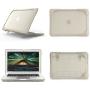 Compatible with MacBook Air 11 Inch Kickstand Case, Funut 2 in 1 Rubberized Hard Plastic Case Cover Shock Proof Matt Protective Case for Laptop MacBook Air 11.6 Inch A1370/A1465 (# Khaki)