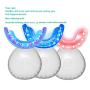 Inductive Charging Tooth whitening System Teeth Bleaching Light-Accelerated BleachingTrays Kit with 16 Powerful Red/Blue LED Lights (White)
